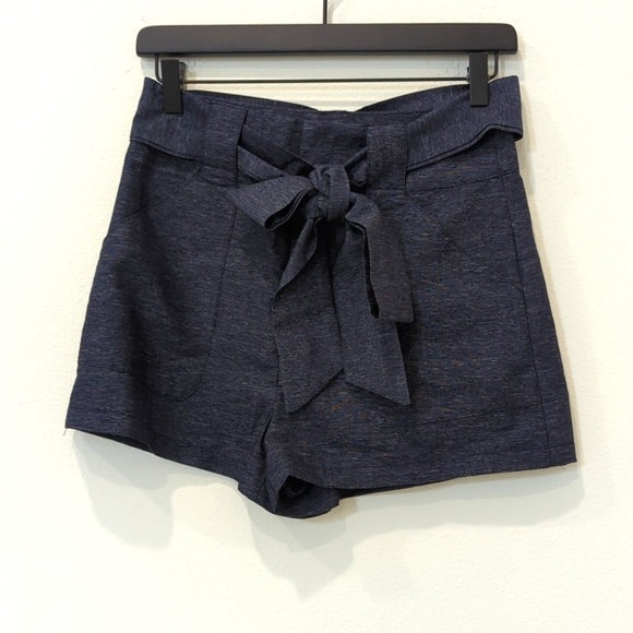 High Waisted Navy Shorts sz small - Picture 1 of 10